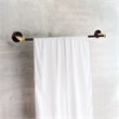 Kelton 24 Inch Brass Towel Bar in Matte Black and Gold