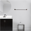 Kelton 24 Inch Brass Towel Bar in Matte Black and Gold
