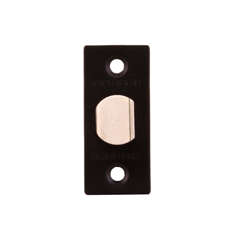 2 Way Passage Metal Door Latch with Round Corner in Matte Black