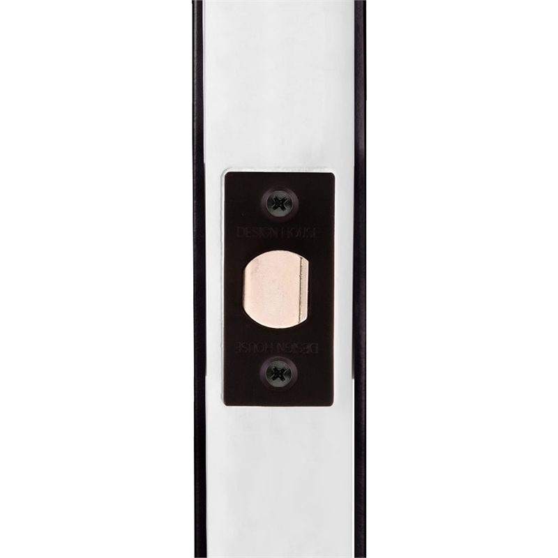 2 Way Passage Metal Door Latch with Round Corner in Matte Black
