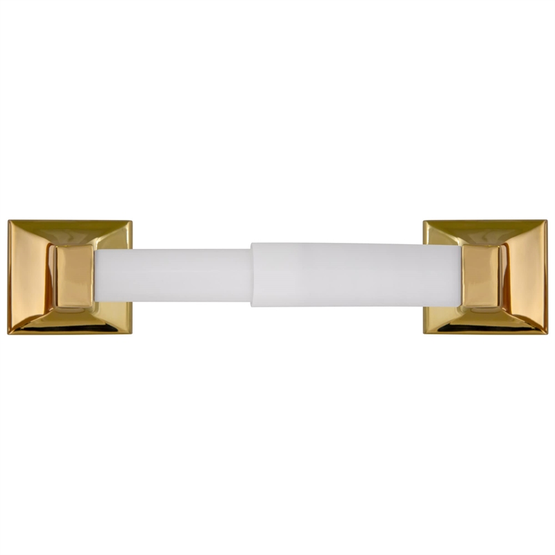 Millbridge Metal Toilet Paper Holder in Polished Brass