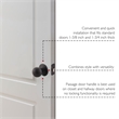 Ball Passage Brass Door Knob in Matte Black