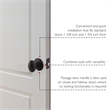 Egg Passage Brass Door Knob in Matte Black