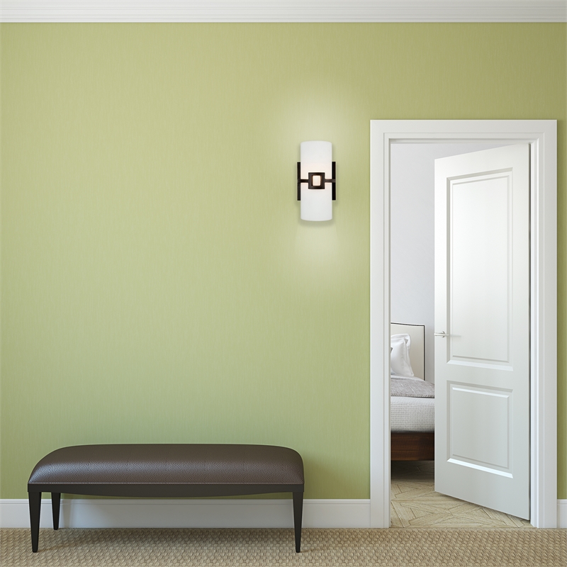 Monroe Stainless Steel Wall Sconce in Oil Rubbed Bronze