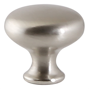 Mushroom Metal Cabinet Knob in Satin Nickel 25 Pack
