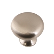 Mushroom Metal Cabinet Knob in Satin Nickel 25 Pack