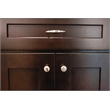 Mushroom Metal Cabinet Knob in Satin Nickel 25 Pack