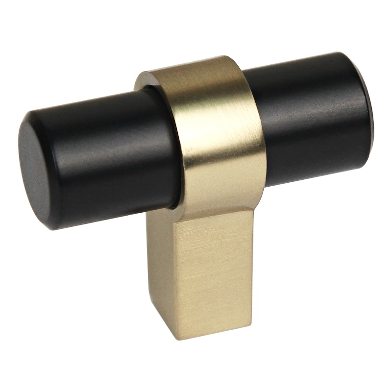 Design House 5-Pack Emery Stainless Steel Cabinet Knobs in Gold and Matte Black