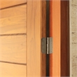 Stainless Steel Door Hinge in Antique Brass 4 Inch 5/8 Inch Radius 6 Pack