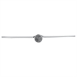 Stainless Steel Door Hinge in Brushed Nickel 4 Inch 5/8 Inch Radius 6 Pack
