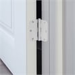 Stainless Steel Door Hinge in Painted White 3 1/2 Inch 5/8 Inch Radius 12 Pack