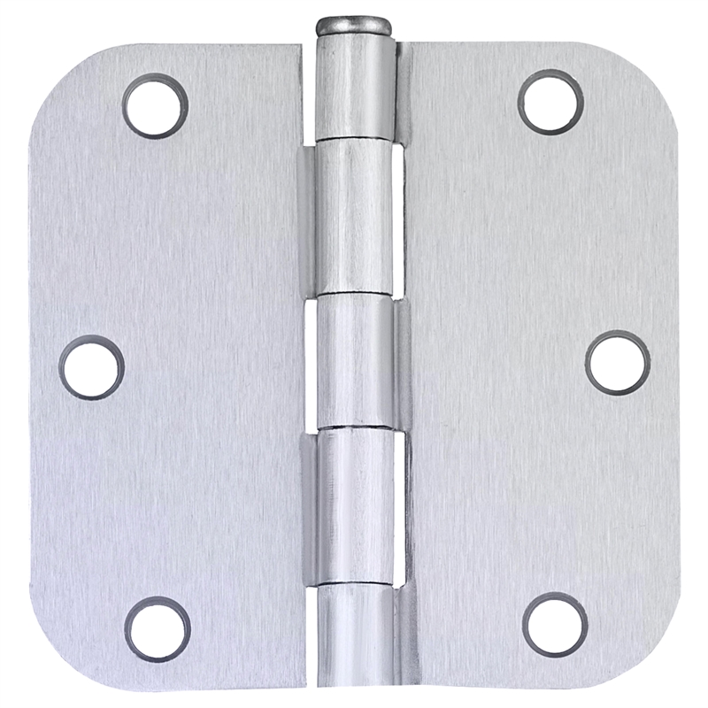Design House Stainless Steel Door Hinge-3 1/2 in. 5/8 in. Radius-Nickel-6 Pack