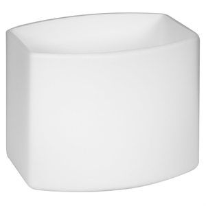 Design House Dove Creek Square Glass Lighting Components in Frosted White