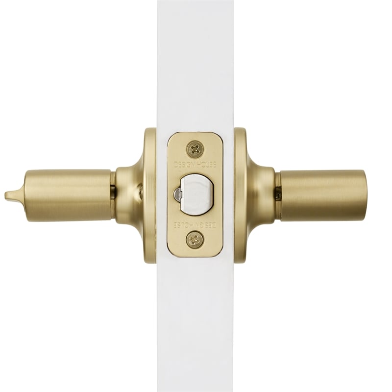 Design House Springdale Brass Gold Door Lever