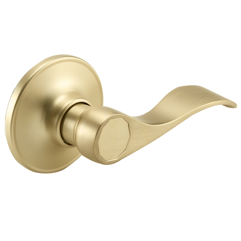 Design House Springdale Brass Door Handle in Gold