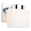 Design House Dove Creek 1-Light Stainless Steel Wall Light in Polished Chrome