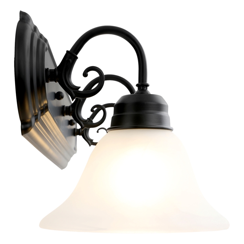 Design House Millbridge 3-Light Stainless Steel Vanity Light in Matte Black