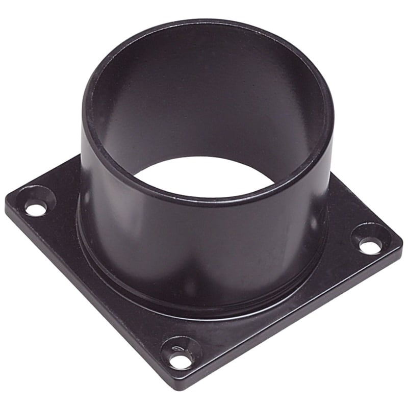 Design House Pier Base and Oak Creek Outdoor Aluminum Post Top Light in Black