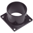 Design House Pier Base and Oak Creek Outdoor Aluminum Post Top Light in Black