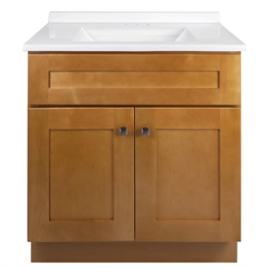Design House Fully Assembled Brookings Vanity with Cultured Marble Top in Birch