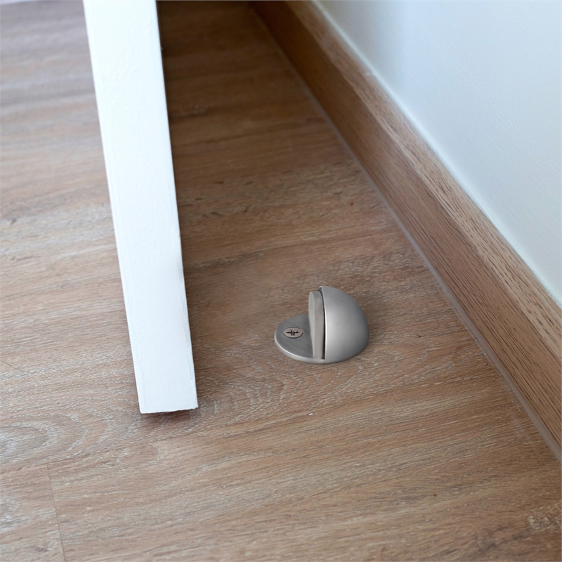 Design House Dome Metal Door Stop in Satin Nickel 10 Pack