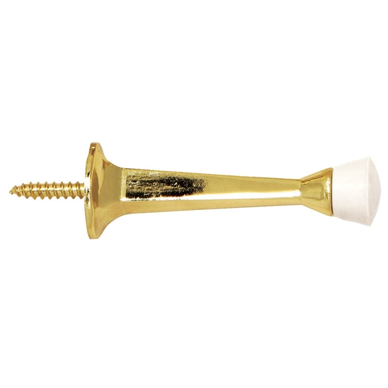 Design House Stainless Steel Cast Door Stop in Polished Brass 20 Pack