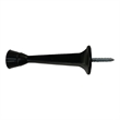 Design House Solid Rigid Cast Stainless Steel Door Stop in Matte Black 20 Pack