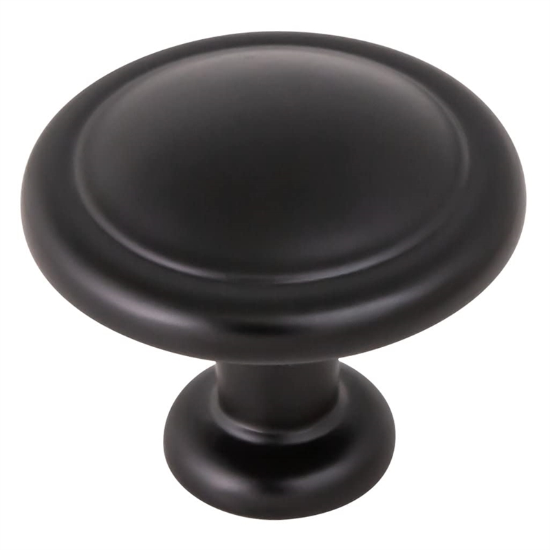 Design House Victorian Stainless Steel Cabinet Knob in Black 10 Pack