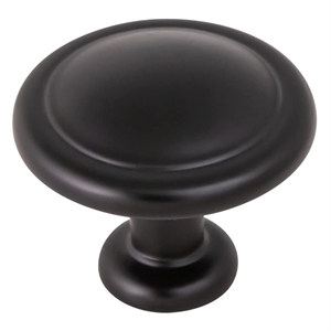 Design House Victorian Stainless Steel Cabinet Knob in Black 10 Pack
