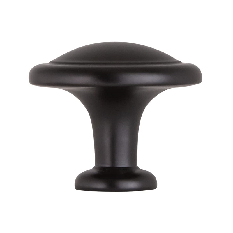 Design House Victorian Stainless Steel Cabinet Knob in Black 10 Pack
