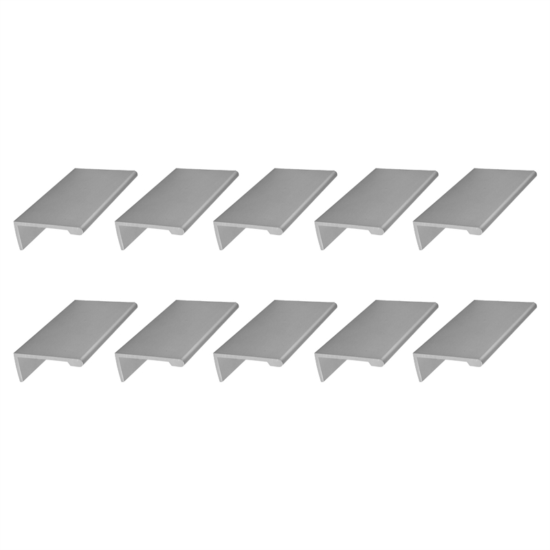 Design House Edge Metal Cabinet Finger Pull in Satin Nickel 10 Pack