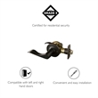 Design House Stratford Metal Passage Doorknob in Oil Rubbed Bronze 6 Pack