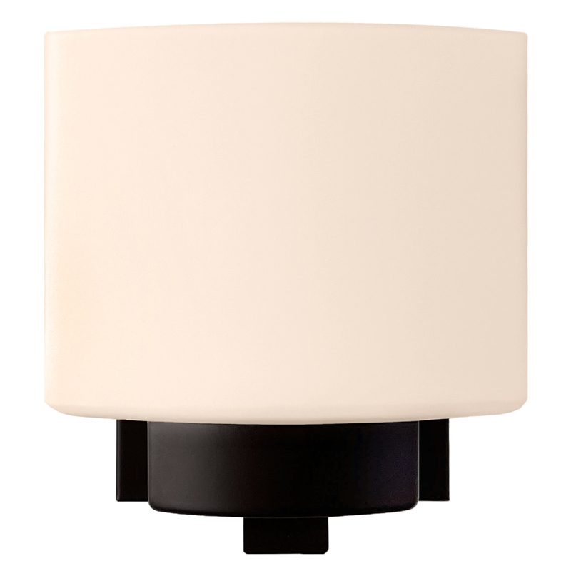 Design House Dove Creek Glass Wall Light in Black