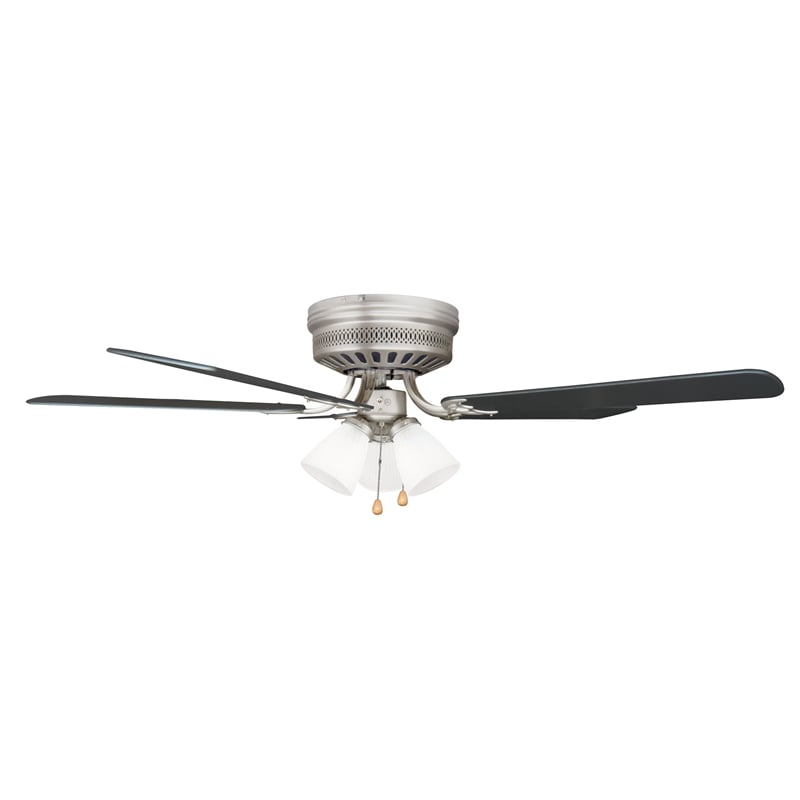Design House Millbridge Stailess Steel Ceiling Fan in Satin Nickel 52 Inch