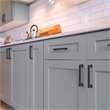 Design House Gage Metal Cabinet Pull in Matte Black 5 Inch 10 Pack