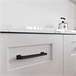 Design House Gage Metal Cabinet Pull in Matte Black 5 Inch 10 Pack