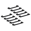 Design House Gage Metal Cabinet Pull in Matte Black 5 Inch 10 Pack
