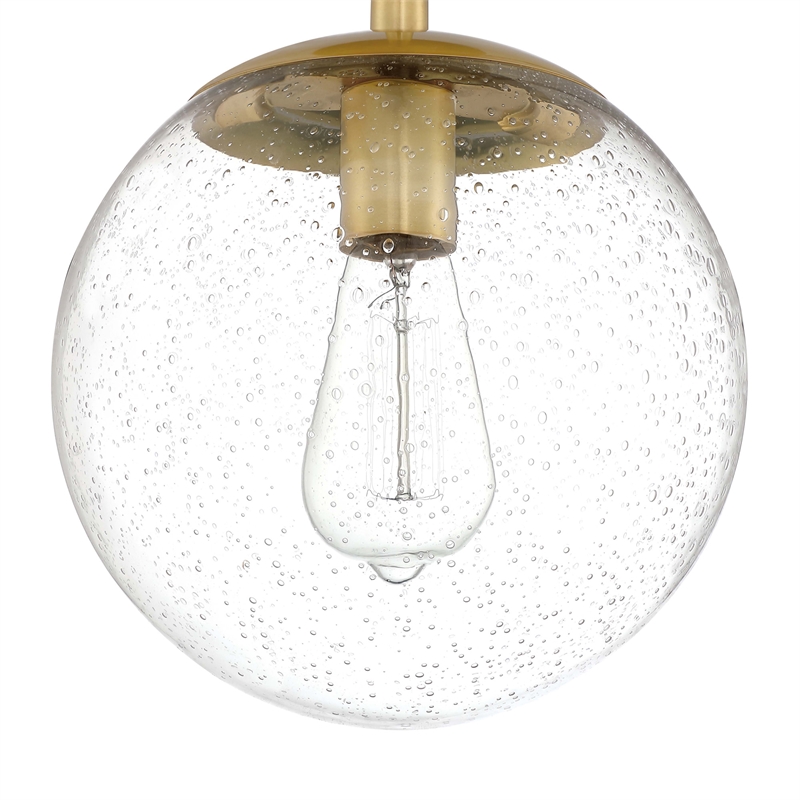 Design House Gracelyn Glass Ceiling Light in Satin Gold