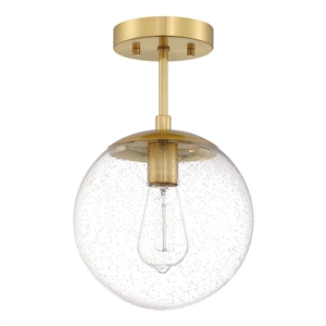 Design House Gracelyn Glass Ceiling Light in Satin Gold