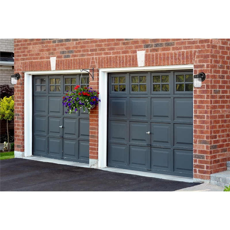 Design House Outdoor Wall Mount Stainless Steel Sconce- Oil Rubbed Bronze 2 Pack
