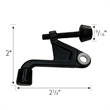 Design House Jumbo Hinge Metal Pin Door Stop in Matte Black 2 1/5 Inch 10 Pack