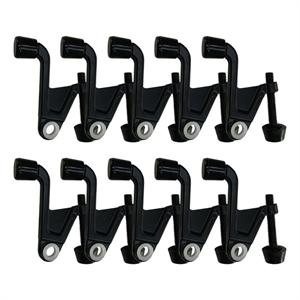Design House Jumbo Hinge Metal Pin Door Stop in Matte Black 2 1/5 Inch 10 Pack