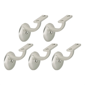 design house jumbo zinc handrail metal bracket in satin nickel 5 pack