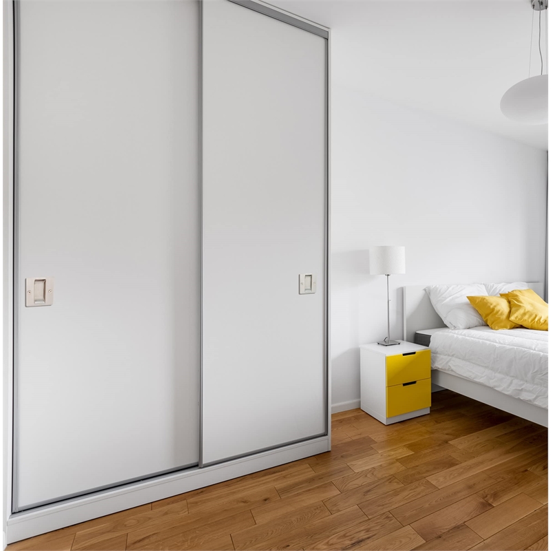 Design House Brass Pocket Passage Door Hardware in Satin Nickel 2 Pack