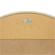 Design House Kenna Round Glass Wall Mirror with Gold Frame 24 Inch