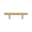 Design House Solid 3in (76 mm) Satin Gold Stainless Steel Cabinet Pulls 10 Pack