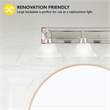 Design House Millbridge Stainless Steel Vanity Light in Satin Nickel 3 Light