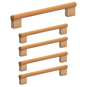 design house porter 5in center to center stainless steel pulls-satin gold 5 pack