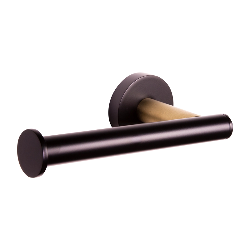 Design House Kelton 4 Piece Bathroom Accessories in Matte Black and Gold