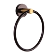 Design House Kelton 4 Piece Bathroom Accessories in Matte Black and Gold